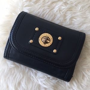 Marc Jacobs Black Butter Leather Trifold Wallet